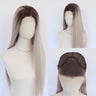 Gray Ombre with Dark Roots