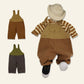 Children's Cotton Suspenders Overalls | front view product detail