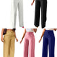 High waist straight leg pant front view showing the clean straight cut