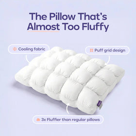 3D Puff Grid Bed Pillow