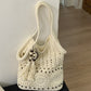 Woven Cotton Underarm Shoulder Bag
