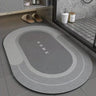 Gray Oval / 80x120cm Diatomite