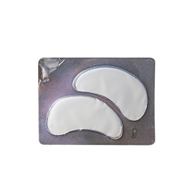 Top down layout of the matched pair of under-eye gel mask stickers