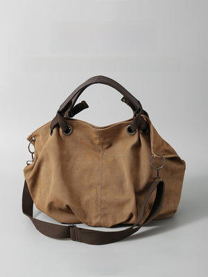 Canvas Tote Bag (Retro Brown) | front view product detail