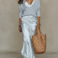 Casual Womens Knit Top and Skirt