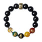 Five-Way God of Wealth Obsidian Bracelet