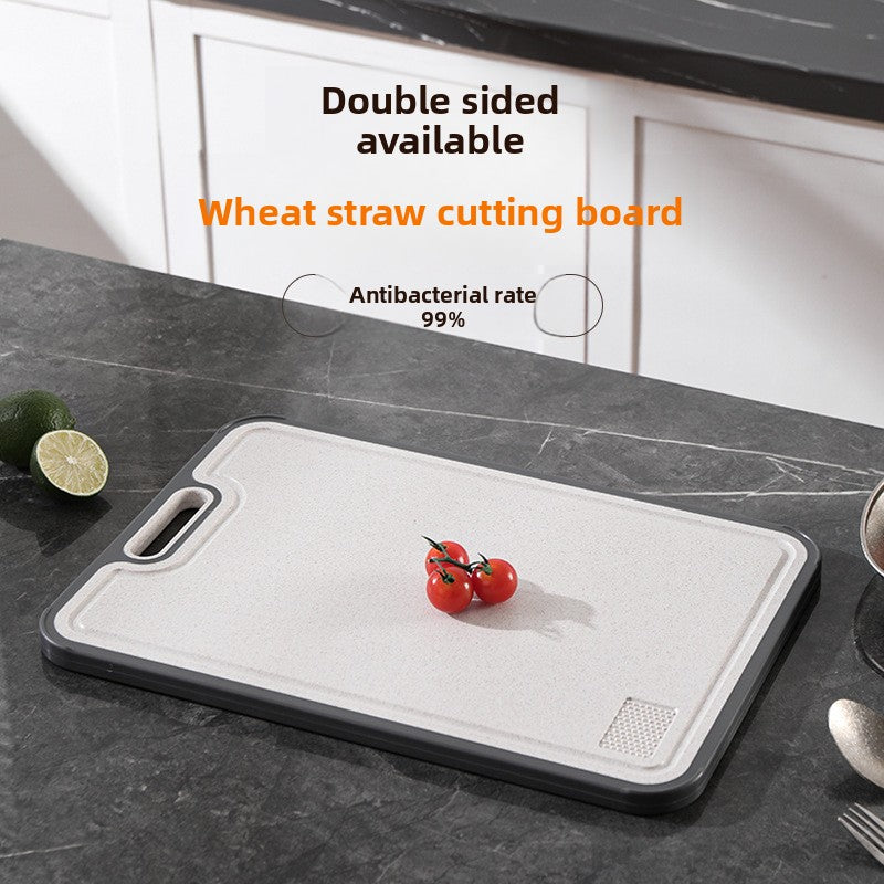 Both faces of the double-sided board, titanium side and wheat-straw side