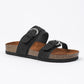 Adjustable Buckle Woven Sandals With Suede Insoles
