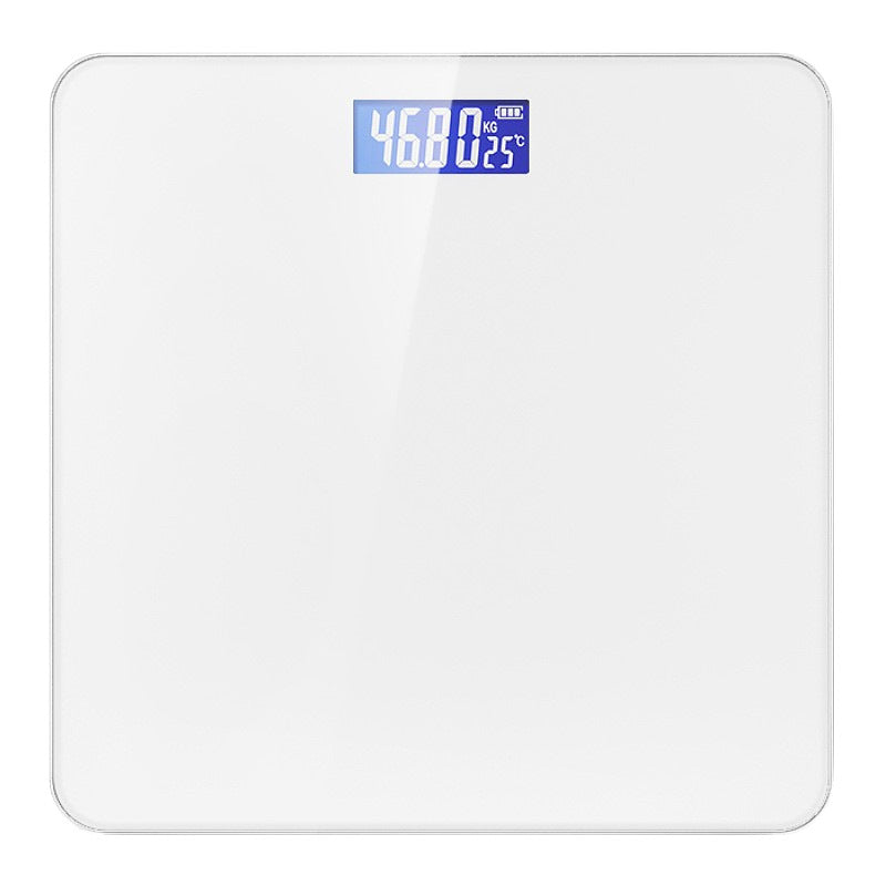 Close view of the LCD display showing weight in kilograms