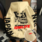 JDM drift hoodie back print with silhouetted cars on a mountain road and red JDMLIFE text