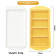 4 Cavities 29 cm Tray, Yellow