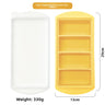 4 Cavities 29 cm Tray, Yellow