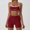 Cherry Red, Bra and Shorts Set
