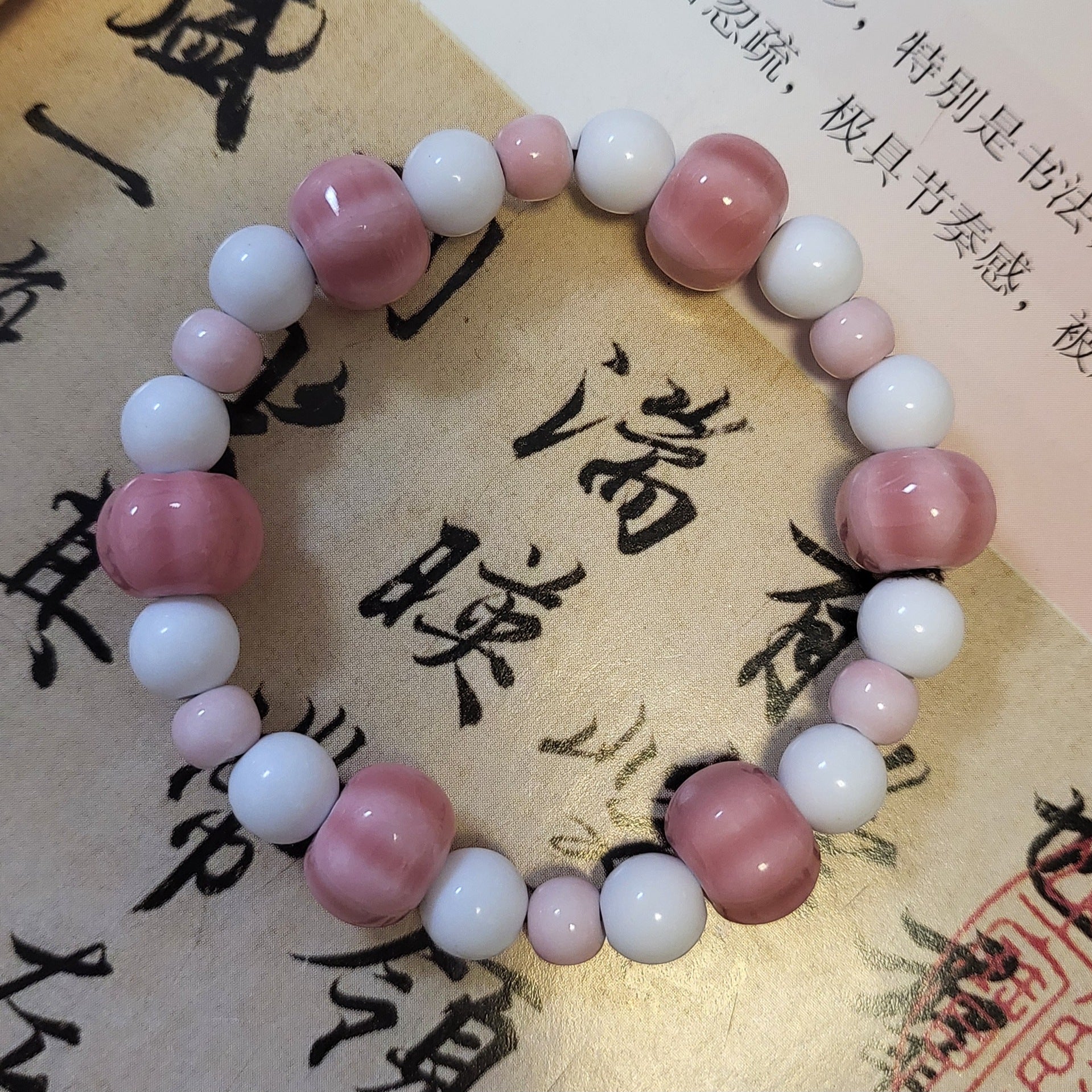 Handmade Ceramic Beads Strand | carry comfort shot