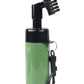 Press spray golf cleaner bottle with a stiff brush head and a carabiner bag clip