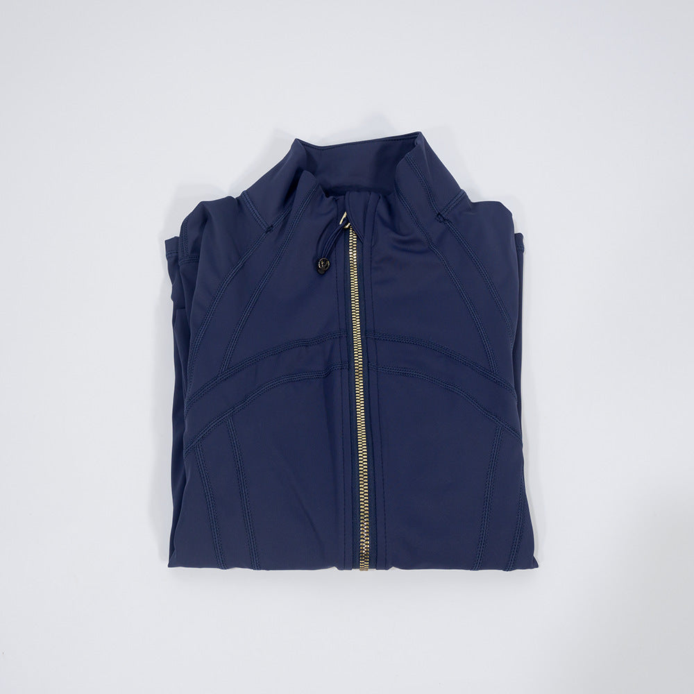 Casual styling, running jacket worn over a tee for a Sunday walk