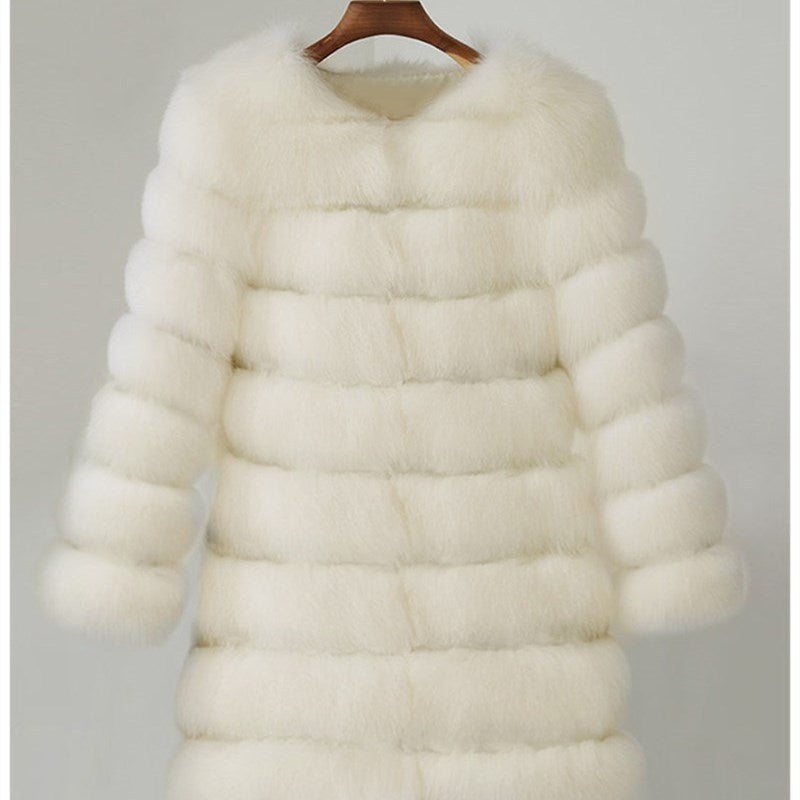 Imitation Fox Fur Coat