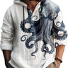 White Octopus Print / 3XL | US 46 / EU 56