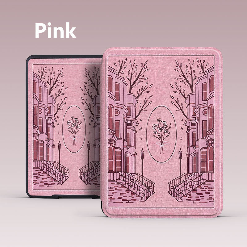 E-Reader Protective Leather Cover | side profile angle shot