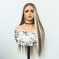 Front Lace Middle Part Synthetic Wig