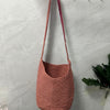 Women's Summer Shoulder Bag - Pink trumpet