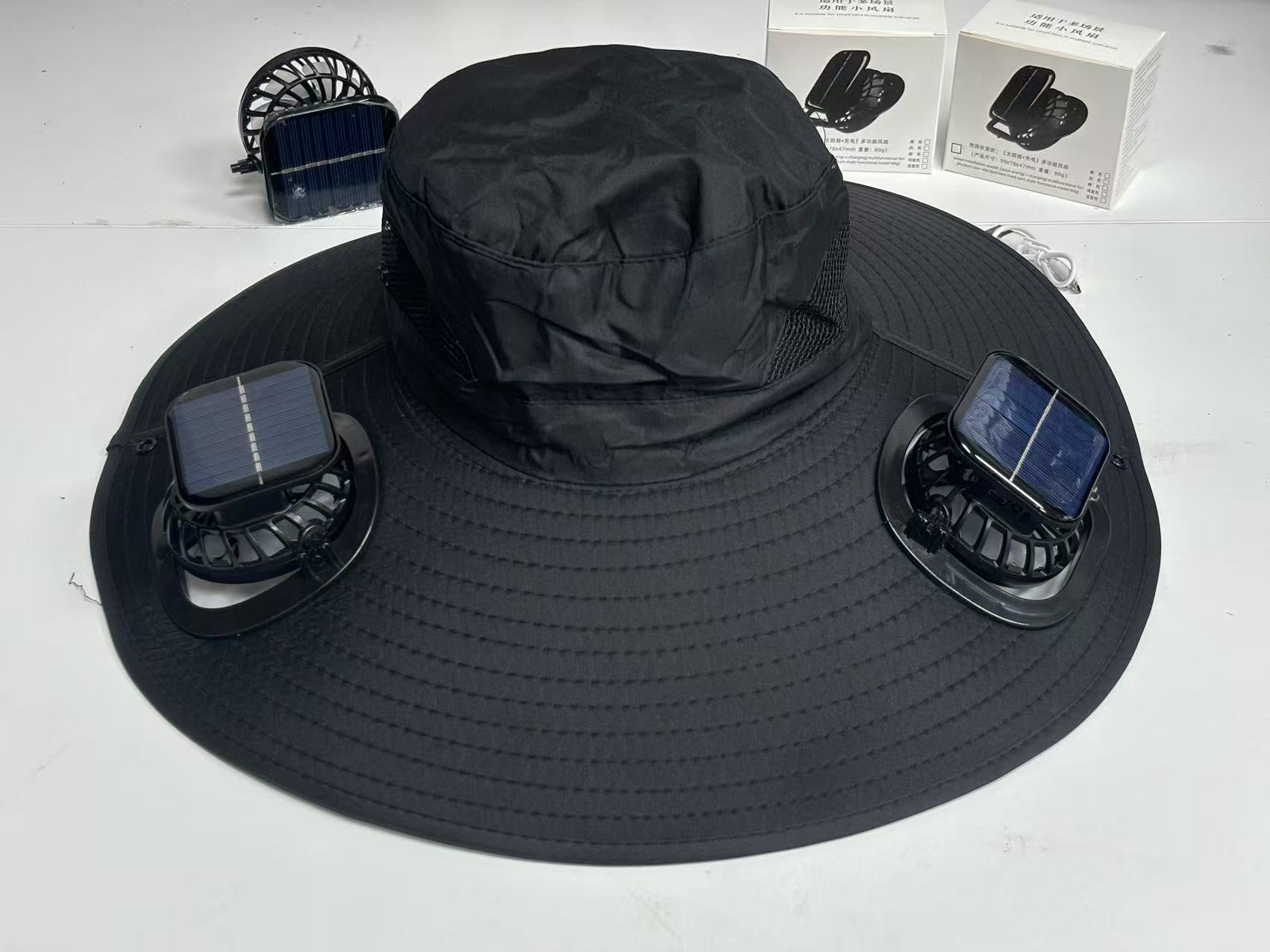 Solar Usb Fan Hat with Dual | key feature highlight
