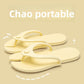 EVA travel thong slipper shown at an angle, moulded hanging hole visible at the heel