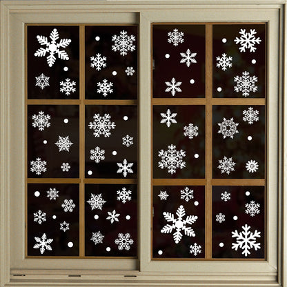 Christmas Snowflake Electrostatic Wall Stickers