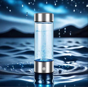 Portable Hydrogen Water Bottle with Electrolysis Base
