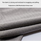 Folded grey ribbed nylon maternity legging fabric showing the fine vertical texture