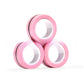 Magnetic fidget rings in fluorescent color tones