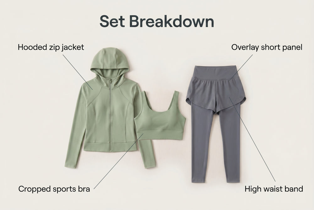 Hooded Jacket Layers The Set