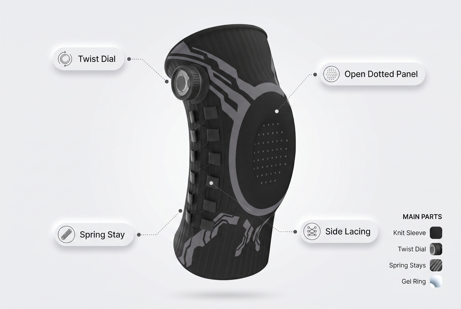 adjustable-compression-knee-support-with-patella feature breakdown