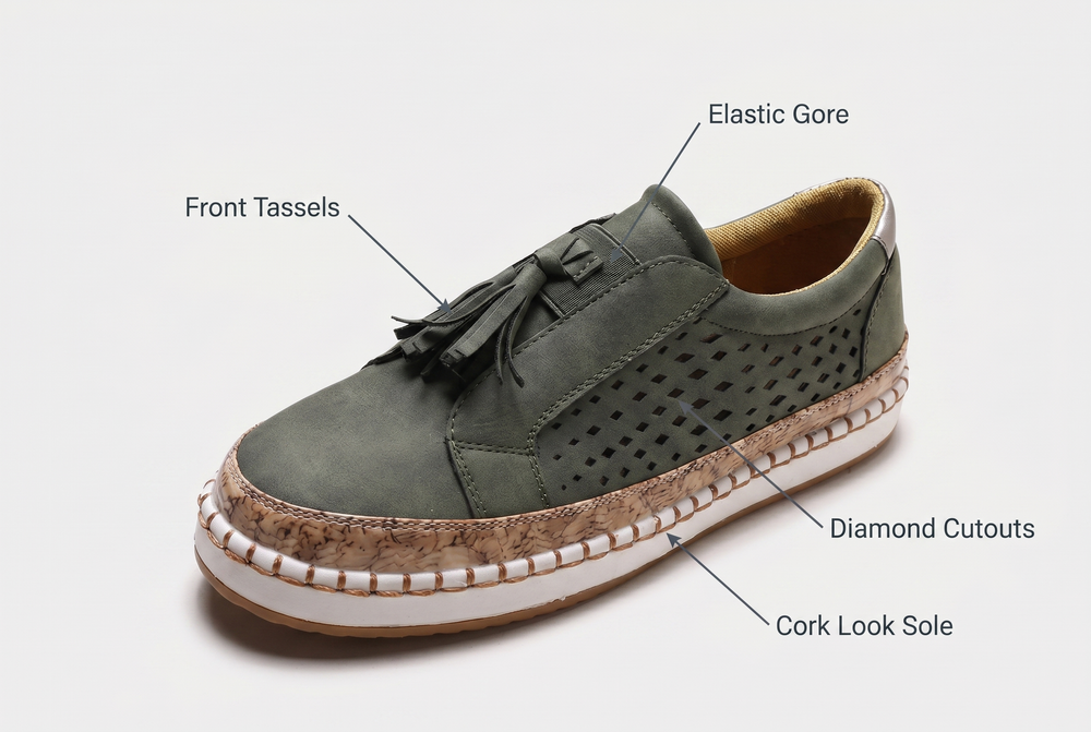 Tassel And Cut Out Upper