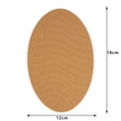 Elastic Oval Tan 12x18cm