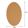 Elastic Oval Tan 12x18cm