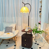 Dimmable Remote / FS-539 Floor Lamp Wave Shade Walnut / US