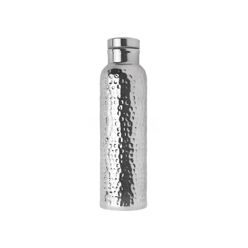 Handmade Hammered Stainless Steel | top down clean shot
