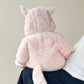 Fleece-Lined Baby Romper with Animal Design
