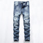 Men's Straight Fit Denim Jeans | everyday wear styled scene