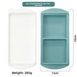 2 Cavities 29 cm Tray, Gray Blue