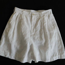 Summer White Wide-Leg Linen Shorts
