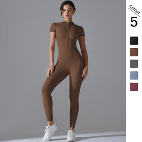 High Elastic Long Sleeve Jumpsuit Fitness Wear