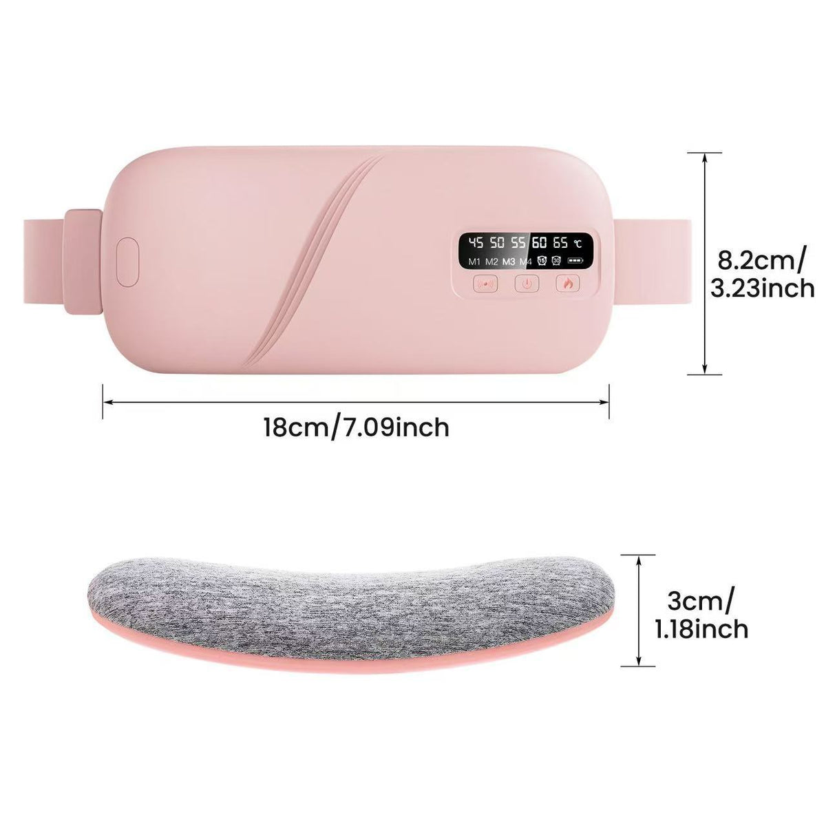 Heated massage belt