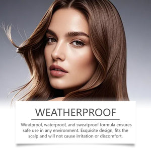 dab and go hair cover powder shown with its box in a light brown shade