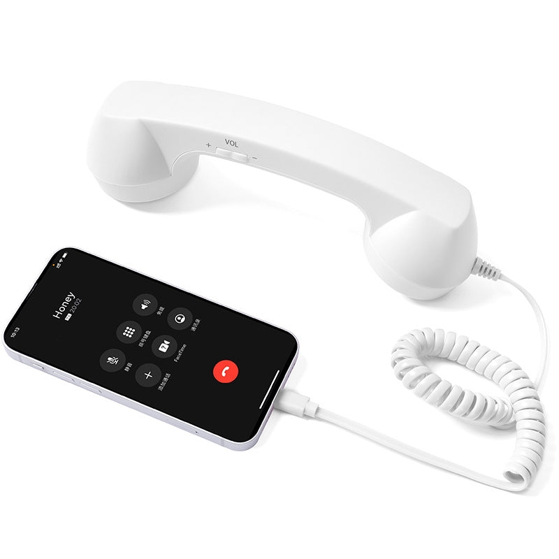 Retro Telephone Earpiece with Adjustable Microphone