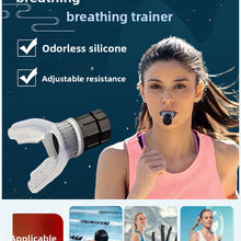 Silicone Breathing Trainer Mouthpiece with Rotary Valve and Adjustable Resistance, Black or White