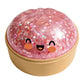 Group of steamed bun squishy toys showing the range of pearly colours