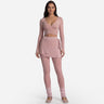 Wrap Top, Leggings and Skirt, Pink