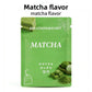 Matcha scented cotton core sachet in green, Breathing and Habit branding, matcha powder pictured
